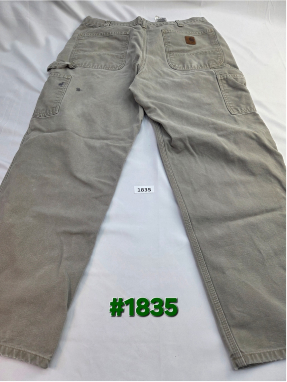 Men's Carhartt Cargo Pants Waist 34x30 Beige #1835